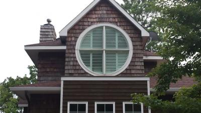 exterior view round shutter